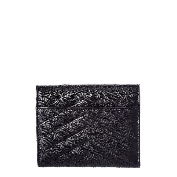 Saint Laurent Monogram Matelasse Leather Trifold Compact Wallet - Picture 2 of 4